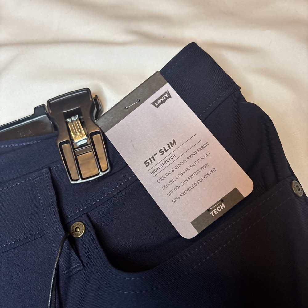 New Levi's Men's 511 Slim Tech‎ Five Pocket Pants - Picture 5 of 16
